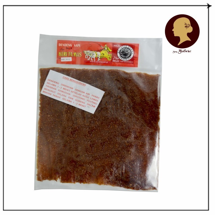 

PRODUK TERBATAS Dendeng cap kereta mas Solo daging sapi beef jerky Halal MUI 150gr