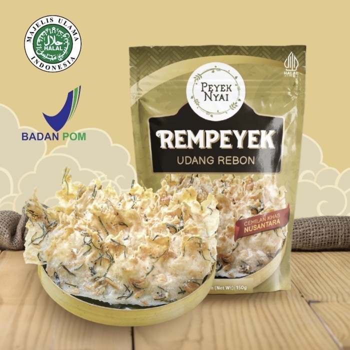 

BERMUTU Peyek Nyai Rempeyek Udang Rebon (Pouch)