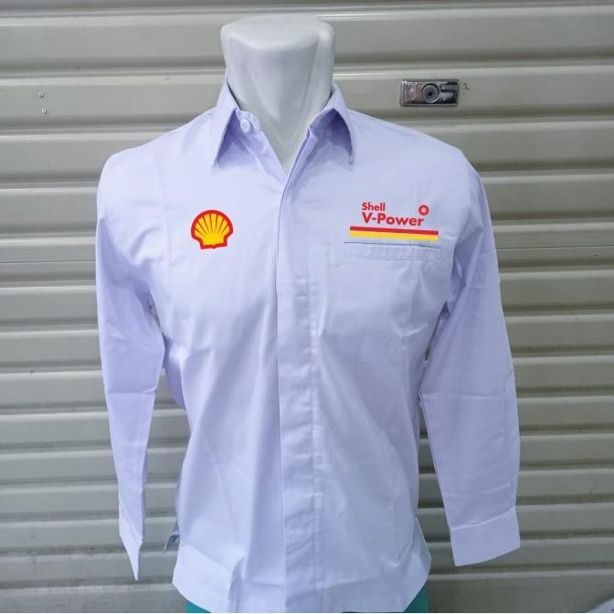 Kemeja Shell V Power Seragam Shell V Power Baju Lengan Panjang