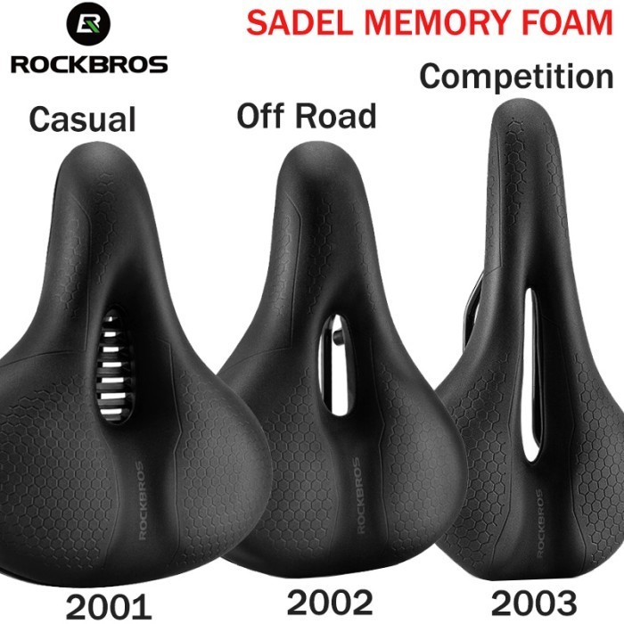 Rockbros Sadel Sepeda Empuk Memory Memori Foam Sepeda Lipat Mtb