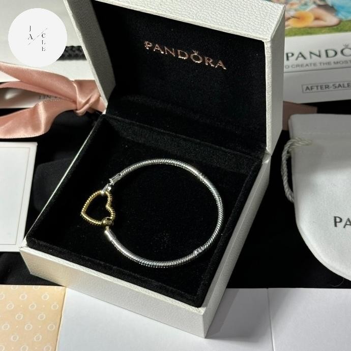 Love Arch gold pandora bracelet gelang gift set