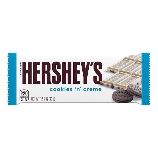 

[43GR] HERSHEY'S COOKIES N CREME 1.55 OZ - HERSHEYS COOKIES AND CREAM