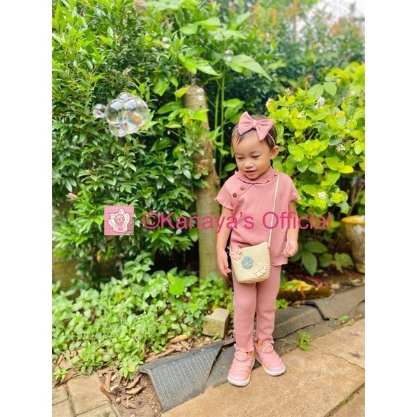 Promo Mega Sale 5.5 // MIKAYLA SET SETELAN ANAK CEWEK POLOS USIA 0- 5tahun BAJU ANAK PEREMPUAN MODEL