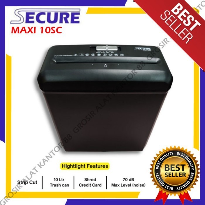 

Paper Shredder SECURE MAXI 10 SC - Penghancur Kertas SECURE MAXI 10SC