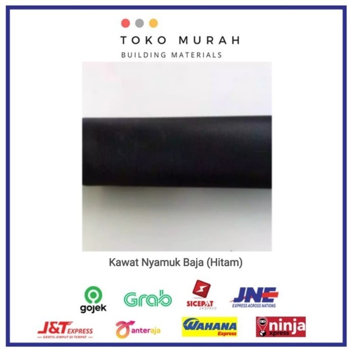 Berkualitas Kawat Nyamuk Baja- Warna Hitam Harga Per Roll