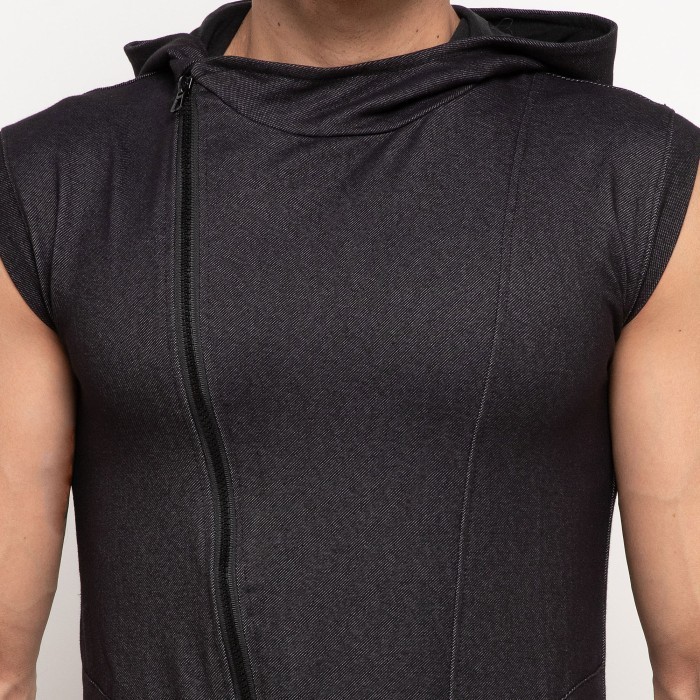 Flexzone Sleeveless Hoodie Jacket Gym Fitness Sport Fvs-005Ht
