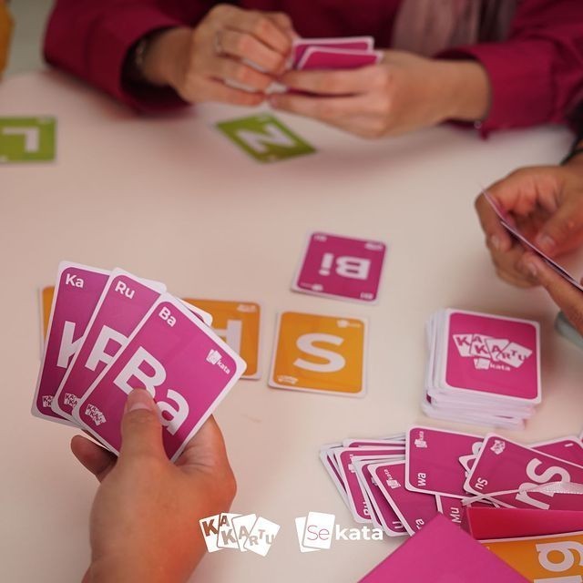Sekata Board Game Kakartu Sekata Kartu Sekata Card Game Mainan Kartu Susun Kata K01