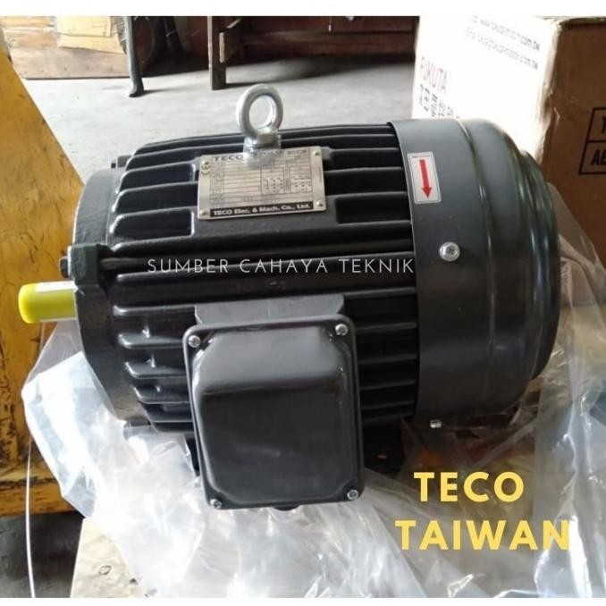 Dinamo TECO 5 HP 2 pole 3 Phase B3 Taiwan / Terminal Samping