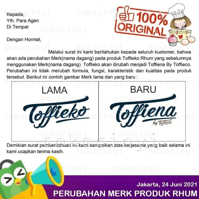 

Toffiena / Toffieco / Toffieko Pasta Perisa & Pewarna - Rum Bakar 1Kg