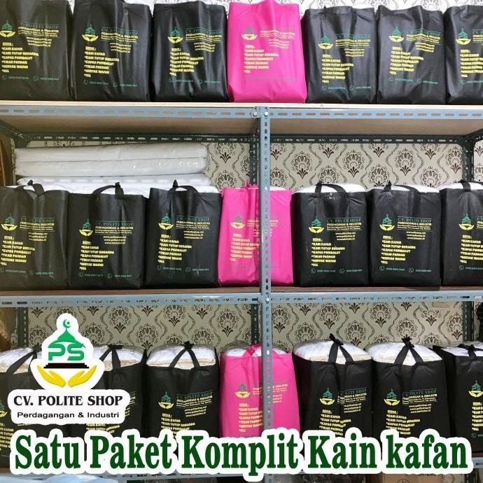 Paket Perlengkapan Jenazah Kain Kafan Siap Pakai Wanita