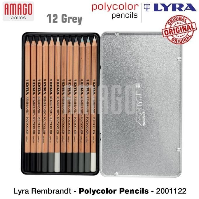 

Lyra - Rembrandt Polycolor Pencils - 12 Pcs - Grey - 2001122