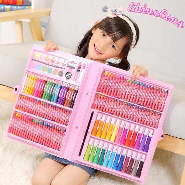 

Crayon 168 Pcs Set Alat Gambar Alat Tulis & Lukis Menggambar Melukis