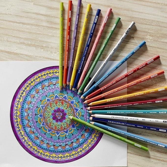 

Prismacolor 72 Soft Core Pencils & Sharpener + Blending Pencils