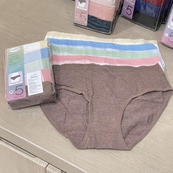 Young Hearts Panty Pack isi 5pcs Constant Comfort Celana Dalam