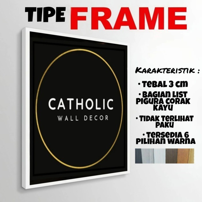 Hiasan Dinding Doa Bapa Kami Versi Bahasa Inggris/Our Father 50X70Cm