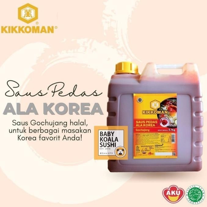 

Gochujang Halal 5 Liter By Kikkoman | Saus Pasta Cabai Korea | Korean