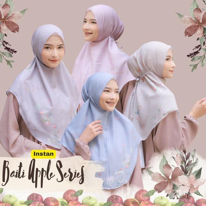Hijabwanitacantik -Instan Baiti Apple Series  | Hijab Instan