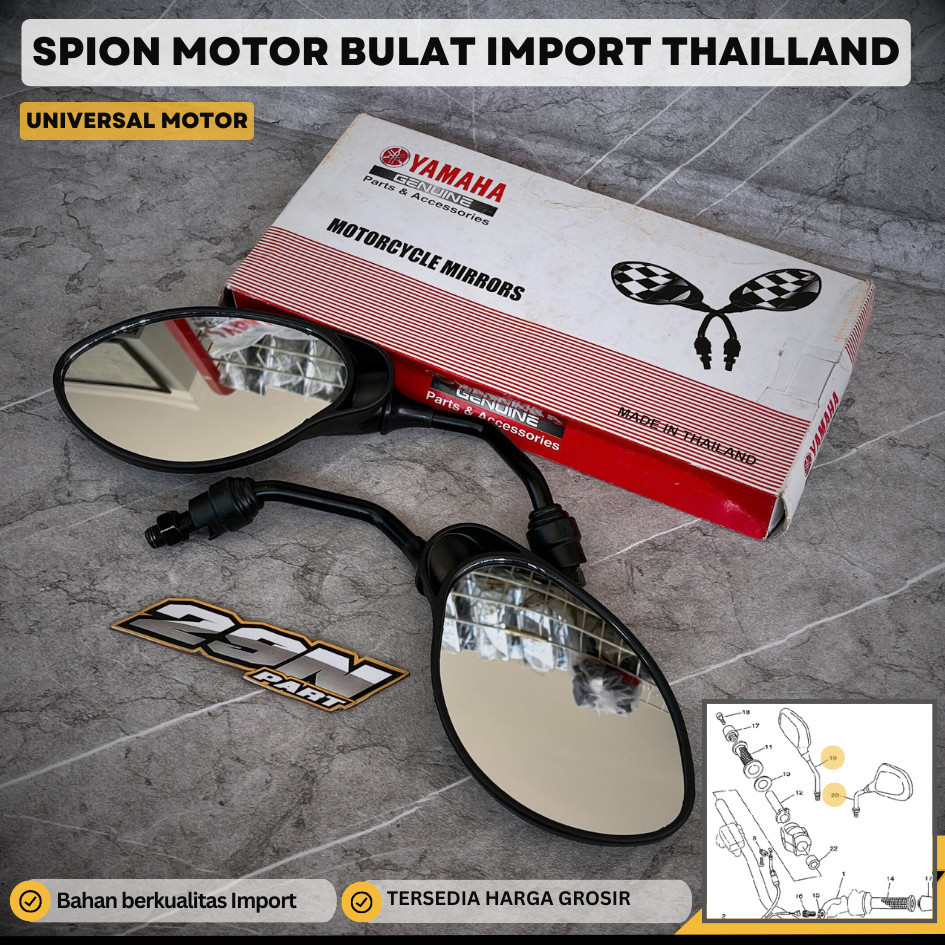 Spion Yamaha Spion Bulat F1ZR 125ZR X1 Jupiter MX Nmax Aerox Lexi