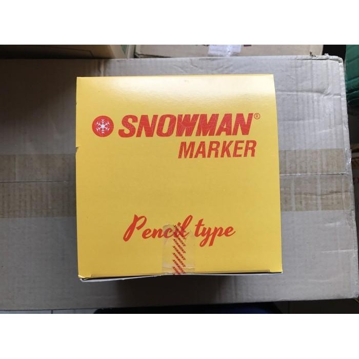 

Spidol Kecil Snowman Marker 12 Warna - Sign Pen