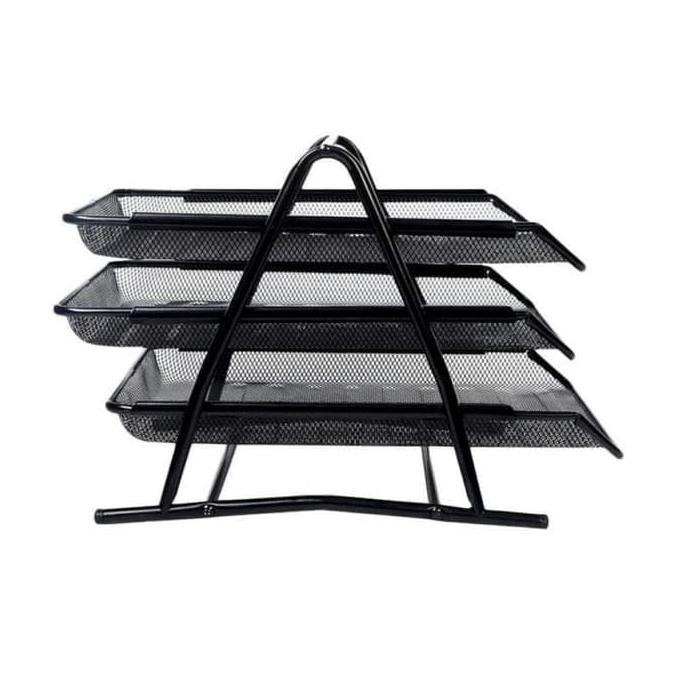 

Rak Berkas Dokumen Meja Kantor Buku Paper Tray Organizer 3 Susun Murah P19A