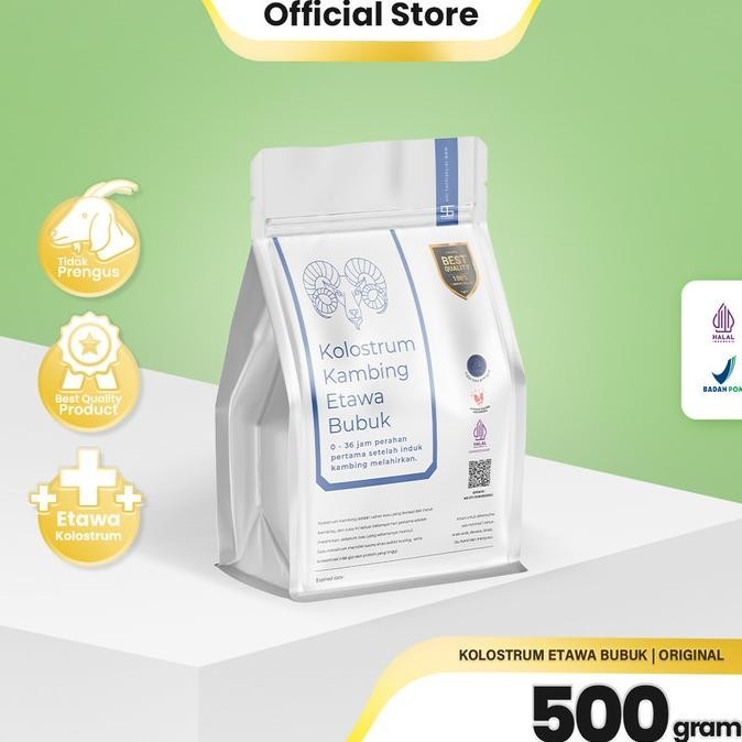 

Premium Susu Kambing Etawa Kolostrum Colostrum Bubuk Ternak Syams 500