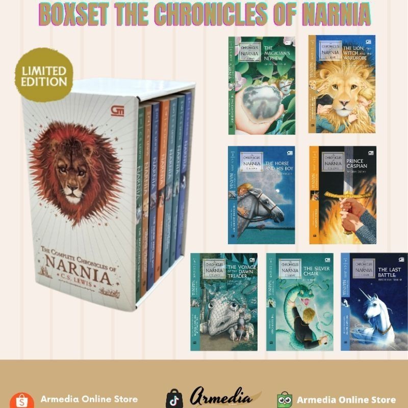 Boxset The Chronicles of Narnia (Novel Bahasa Indonesia)