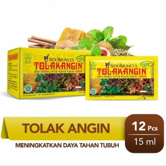 

TOLAK ANGIN CAIR 1 BOX ISI 12 SACHET UNTUK MENGATASI MASUK ANGIN