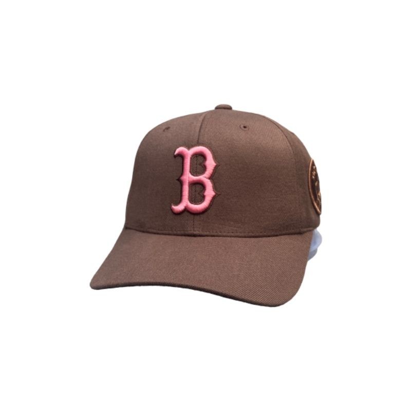 Topi Baseball MLB Boston Brown OSFA Second Original Murah