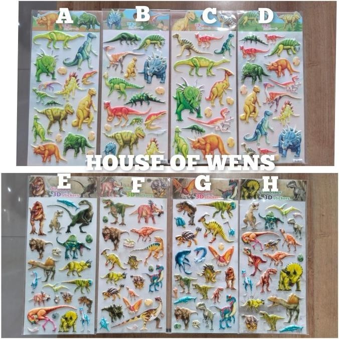 

Sticker Dinosaurus Timbul - Sticker Anak Lucu Pengiriman Cepat