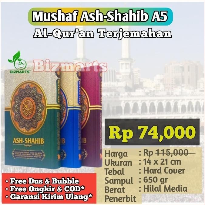 

Al-quran Ash-Shohib Terjemah A5 | Ash-Shahib Original