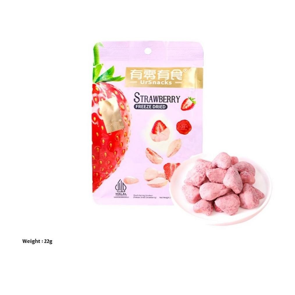 

KERIPIK BUAH STRAWBERRY / FREEZE DRIED STRAWBERRY BEKU HALAL SEHAT