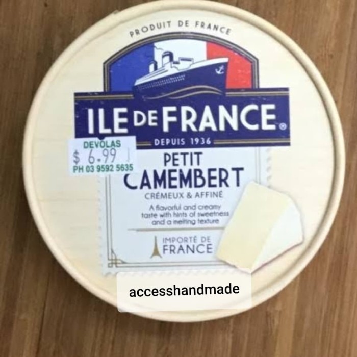 

Ile De France Petit Camembert Soft Cheese Rip Brie Keju Lembut