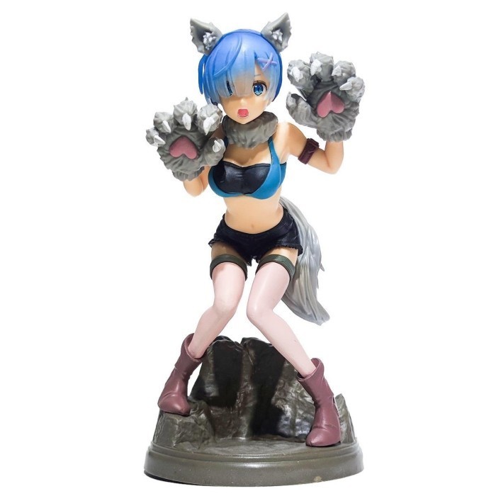 Re Zero Rem Ram Action Figure Anime Wolf