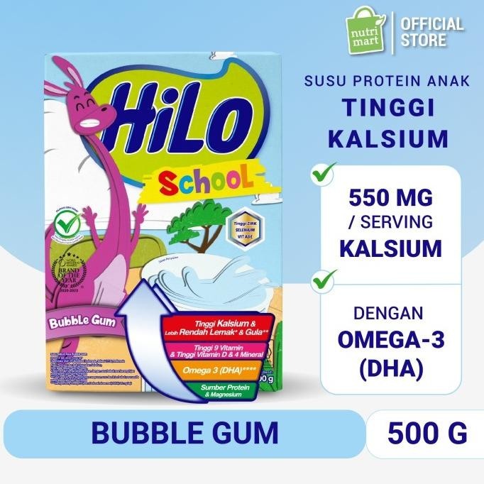 

HiLo School Bubble Gum 500gr - Susu Tinggi Kalsium