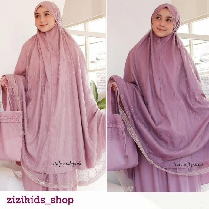 Barang Terlaris Mukena Couple Ibu Anak Mukena Rusia Dalanova Tulle Jizalaraoo