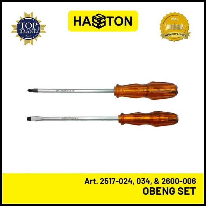 HASSTON OBENG SET / OBENG PLUS MINUS TESPEN SET / OBENG KEMBANG SET