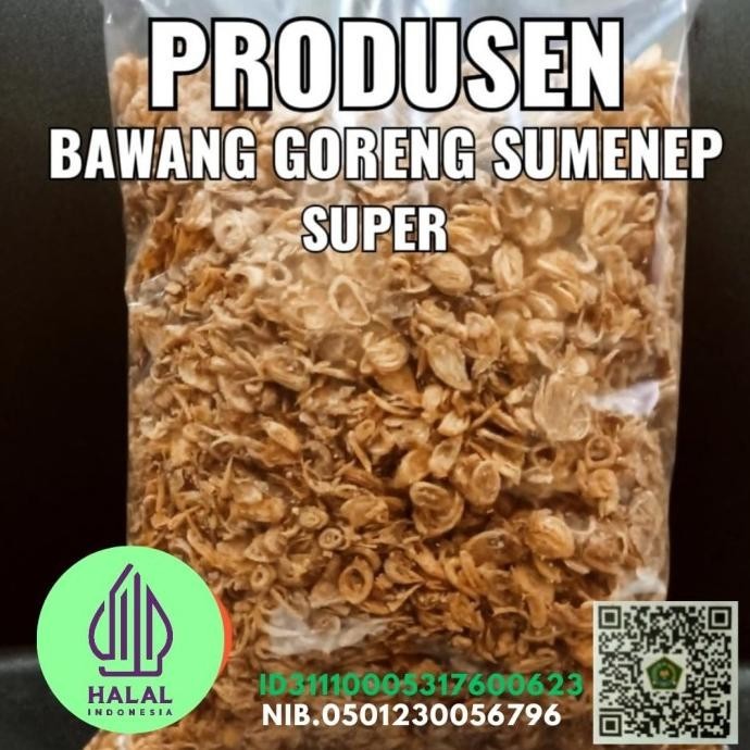 

Bawang Goreng Asli Brebes Gurih Dan Renyah 1 Kilogram.