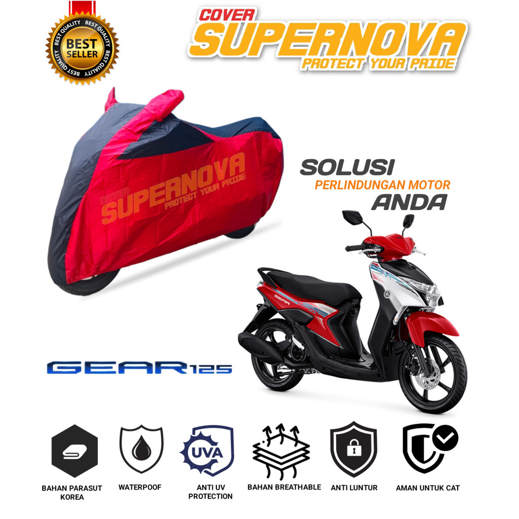 sarung motor yamaha gear selimut motor yamaha gear