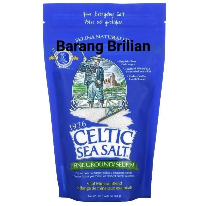 

Celtic Sea Salt Fine Ground Vital Mineral Blend 454 Gram Garam Laut