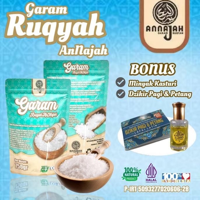 

Garam Ruqyah AnNajah Original BPOM Garam Ruqyah rukiyah pembuka aura