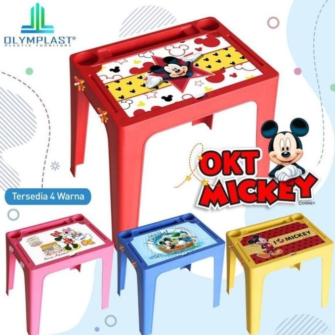 Set 1 Meja Belajar Anak OKT dan 1 Kursi Anak OK 305 Olymplast Plastik
