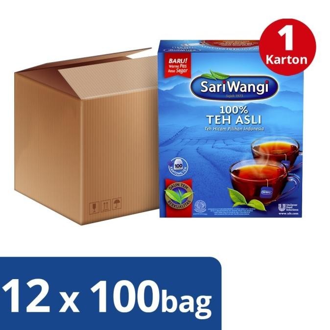 

Sariwangi Asli Tea Bag 100 1 Karton