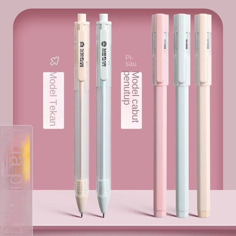 

Pena Gel Warna Nude Sederhana Pena Hitam Karbon Hitam untuk Siswa