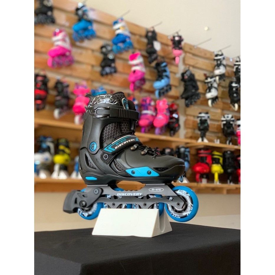 SEPATU RODA INLINE SKATE MICRO DISCOVERY BLACK ORIGINAL BEST QUALITY
