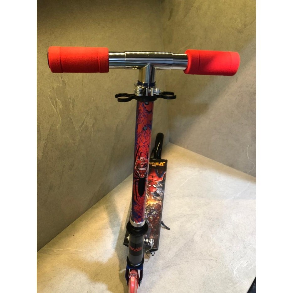 SKUTER RMB SKUTER ANAK OTOPEDSKUTER SPIDERMAN 2 KS ( RODA MENYALA) ORIGINAL BEST QUALITY