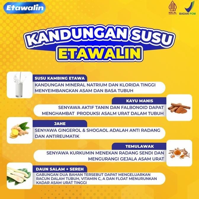 

Etawalin Susu Bantu Atasi Asam Urat Nyeri Sendi Dan Masalah Tulang H24M