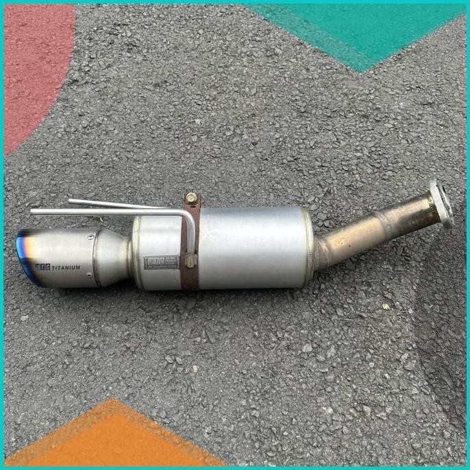 Knalpot JTC Titanium Original + Frontpipe Downpipe WRC Original Brio 1