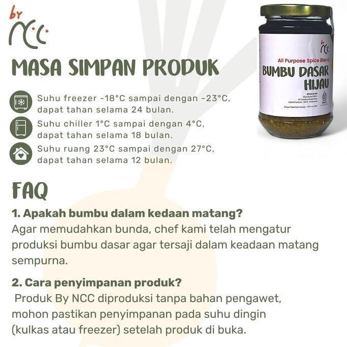 

By Ncc Bumbu Dasar Hijau Instan 300Gr Bumbu Cabai Hijau, Balado Hijau Perkasa_Id