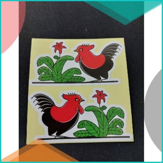 Sticker Stiker Helm Motor Cutting Ayam Jago 13m4yZ4 onderdil