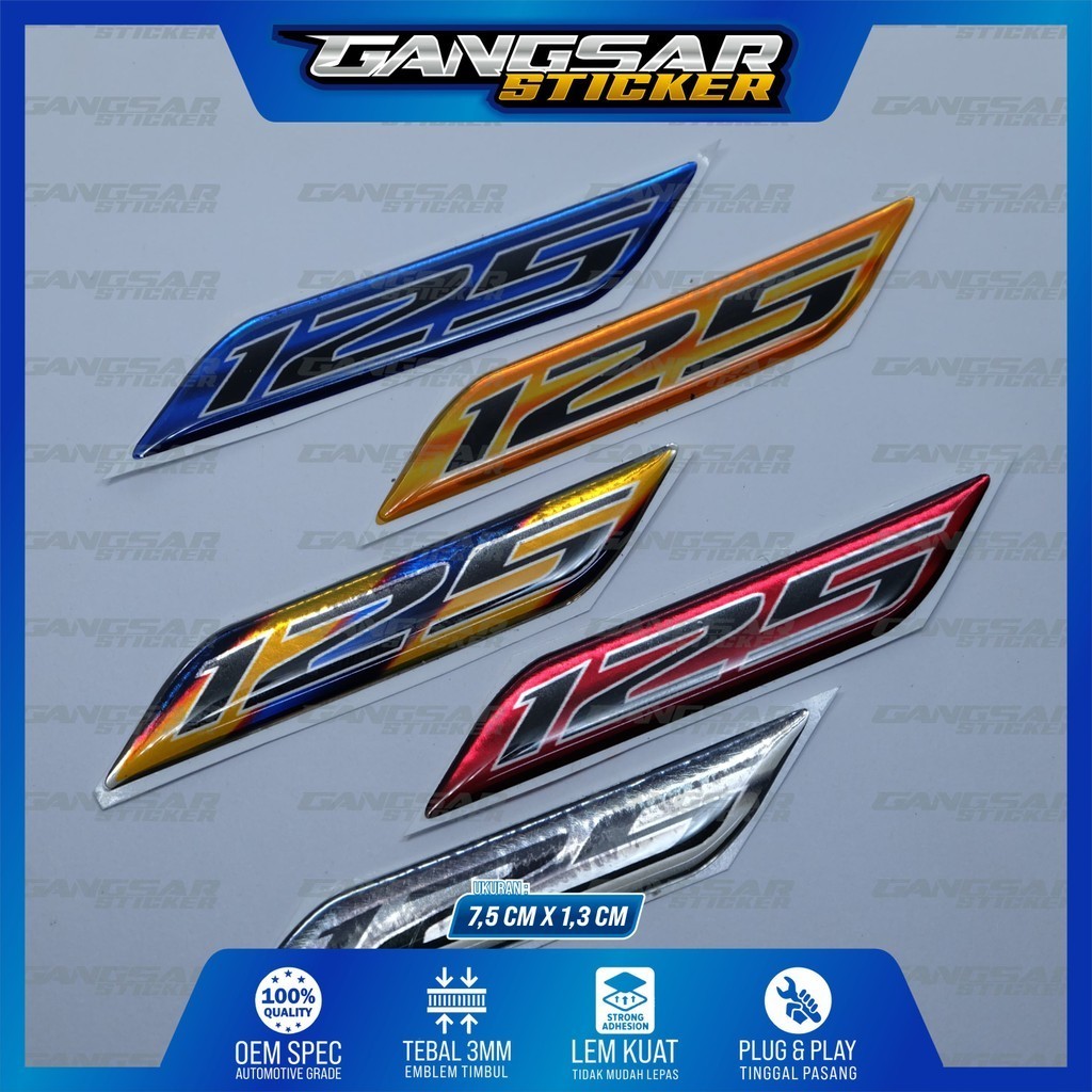 Emblem timbul 125 vario